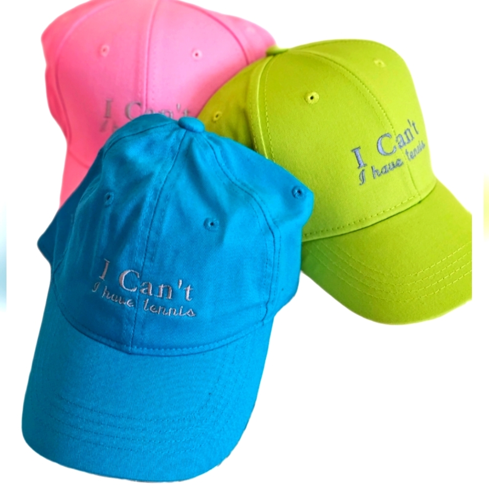 " I Can't I have tennis" hat! 1 Hat